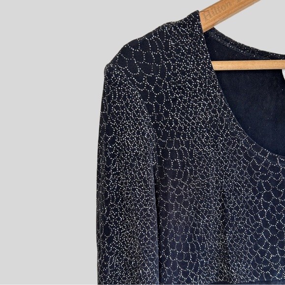 Vintage Fun Sparkly Pattern 90s S.L. Petites Mini Dress - Picture 2 of 8